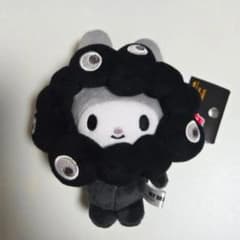 サンリオ マイメロディ ミャクミャク なりきりぬいぐるみ カラビナ 黒