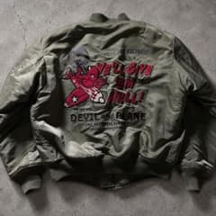極美品□TEDMAN フライトジャケット MA-1 ワッペン カーキ 44 - メルカリ