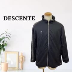 zP75 M DESCENTE 나일론 재킷 풀 Zip 스탠드 컬러
