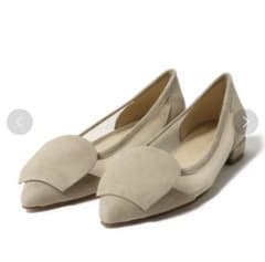 ESTNATION / シースルーコンビフラットパンプスのサムネイル