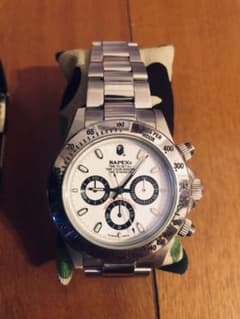 BAPEX デイトナタイプ 文字盤ホワイト 自動巻 腕時計のサムネイル