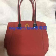 ラルフローレン赤色トートバッグのサムネイル