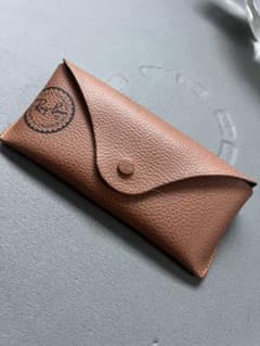正規品 Ray-Ban レザーサングラスケース ブラウン のみのサムネイル