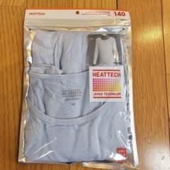 UNIQLO HEATTECH 長袖シャツ 140サイズ ライトブルーのサムネイル