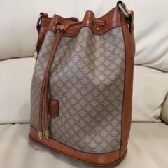 ヴィンテージ　希少　M90 セリーヌ (CELINE) ショルダーバッグ 巾着のサムネイル