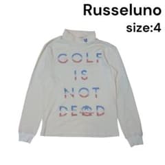 Russeluno GOLF ゴルフ 長袖カットソー サイズ4 ストーンロゴ Russeluno GOLF ゴルフ 長袖カットソー サイズ4 ストーンロゴ - メルカリ