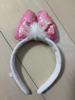 ディズニー　デイジー　ピンクリボンカチューシャのサムネイル