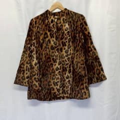 東京スタイル ジャケット ヒョウ柄 レオパード柄 茶 ブラウン L2451 