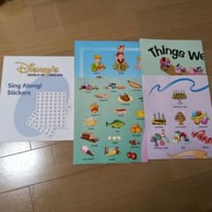 Disney English System Sing Along Sticker Set (2 sheets and 4 posters)