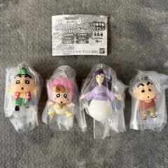 크레용 신짱 오라의 요괴 휴가 스윙 마스코트 4개 뽑기