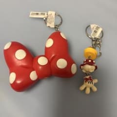 海外ディズニー ミニー キーホルダー 2点セットのサムネイル