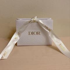 Dior 正規 ミニショッパー 白×金ロゴ 美品のサムネイル