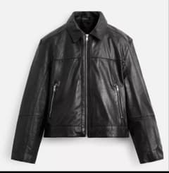 25ss M zara レザージャケット ボクシーフィット ザラ - メルカリ