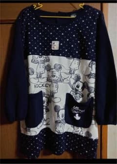 割烹着保育士ミッキーマウス　エプロンのサムネイル