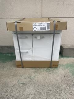 保管品・未使用】高級 w75cm ホーロー 洗面化粧台 下台 本体のみ 