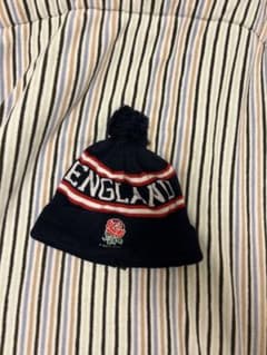 ENGLAND RUGBY ニット帽 ビーニー ポンポン付きのサムネイル