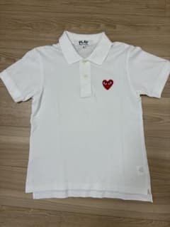 PLAY COMME des GARCONS ポロシャツ ホワイト M - メルカリ