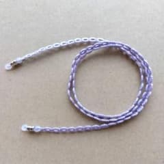 メガネチェーン ハンドメイド タティングレース編み ラベンダー - メルカリ