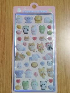 フロッキーシール FLOCKED STICKER 3D 動物のサムネイル