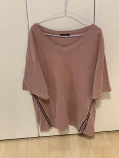 ジーナシス　ワイドTシャツ　ファスナー付きのサムネイル