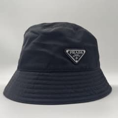 【✨極美品 現行】 プラダ バゲットハット 三角ロゴ リナイロン ICタグ付 黒 ✨極美品 現行】 プラダ バゲットハット 三角ロゴ リナイロン ICタグ付