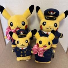 ポケモン ピカチュウ パイロット制服 ぬいぐるみ 4体セット NGO限定品