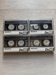 【ジャンク】SONY Do46 60 4本　カセットテープ 昭和レトロのサムネイル