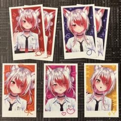 REJECT 秋雪こはく 制服衣装ランダムチェキ風カード 5種セットのサムネイル