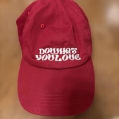 DO WHAT YOU LOVE 刺繍 キャップ レッドのサムネイル