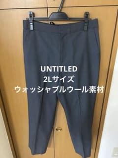 UNTITLED グレー スラックス 2Lのサムネイル