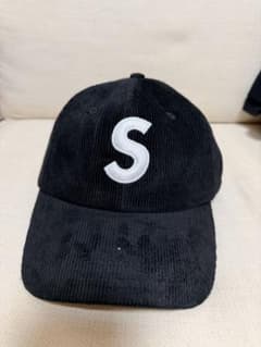 SUPREME コーデュロイ ベースボールキャップ 黒 - メルカリ