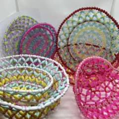 スイマー　ビーズカゴ　レトロ　中古　店舗用　7個セット スイマー ビーズカゴ レトロ 中古 店舗用 7個セット - メルカリ