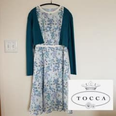 TOCCA 花柄ノースリーブワンピース＋カーディガンセット - メルカリ