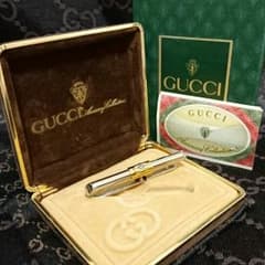 綺麗 GUCCI OLD オールド グッチ GGロゴ ネクタイ ピン クリップのサムネイル