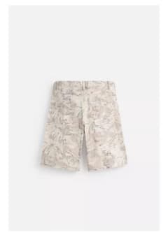 ZARA ショーツ 抽象的デニムバミューダパンツ 36 値下げ可能です⭕️のサムネイル