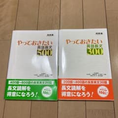 やっておきたい英語長文300と500の2冊セットのサムネイル