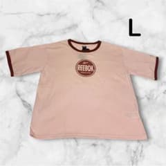 Reebok 리복 로고 티셔츠 핑크 L