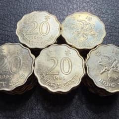 香港 20セント 花 50枚 まとめ 外国コイン 古銭 - メルカリ