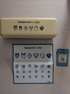 【未使用】JINS たまごっち コラボ メガネケース &メガネ拭きセットのサムネイル