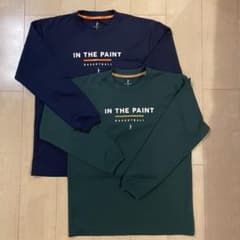 ロングTシャツ　バスケ　ネイビーのサムネイル