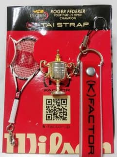 Wilson】K FACTOR（フェデラー）US OPEN優勝記念ストラップ - メルカリ