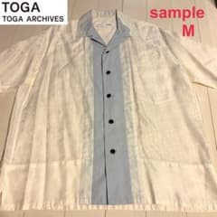 TOGA TOO （トーガ・トゥ）ペイズリーパネル半袖シャツ　サンプルM TOGA TOO （トーガ・トゥ）ペイズリーパネル半袖シャツ サンプルM