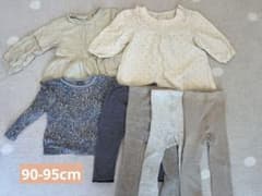 キッズ服 女の子 トップス ボトムス 90-95cm まとめ売り 7点セットのサムネイル