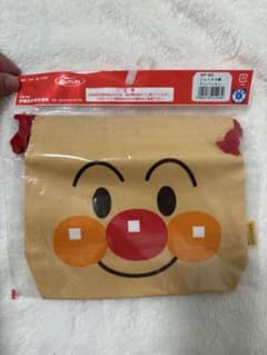 新品 アンパンマン フェイス巾着