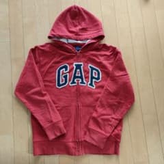 old gap 希少レッド ジップパーカー 短丈 サーマル ロゴドン - メルカリ