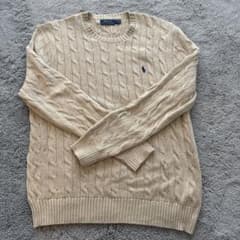 POLO RALPH LAUREN ケーブルニットセーター L ベージュ Polo ラルフローレン ケーブルニットセーター Lサイズ ベージュ - メルカリ