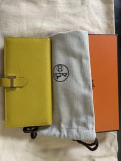 HERMES 長財布 ベアン スフレ イエローのサムネイル