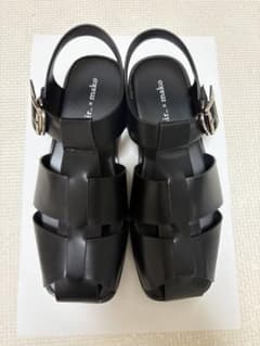 【新品未使用】しまむらmako ブラックストラップサンダル Lサイズのサムネイル