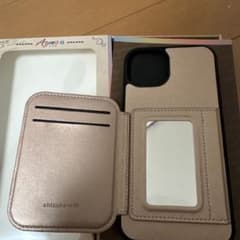 新品 Ayna iPhone13 手帳型ケース ミラー カード収納のサムネイル