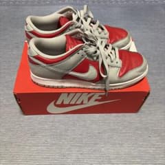 NIKE DUNK LOW レッド グレー スニーカー 28cmのサムネイル